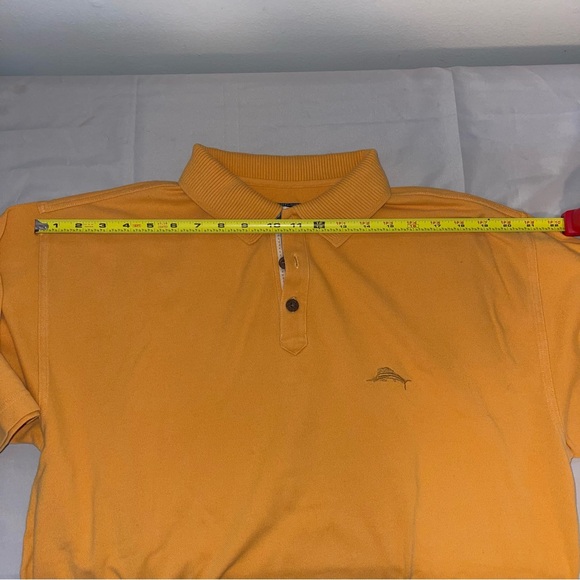 Tommy Bahama Men's Medium Polo Shirt Orange Cotton - Picture 4 of 9